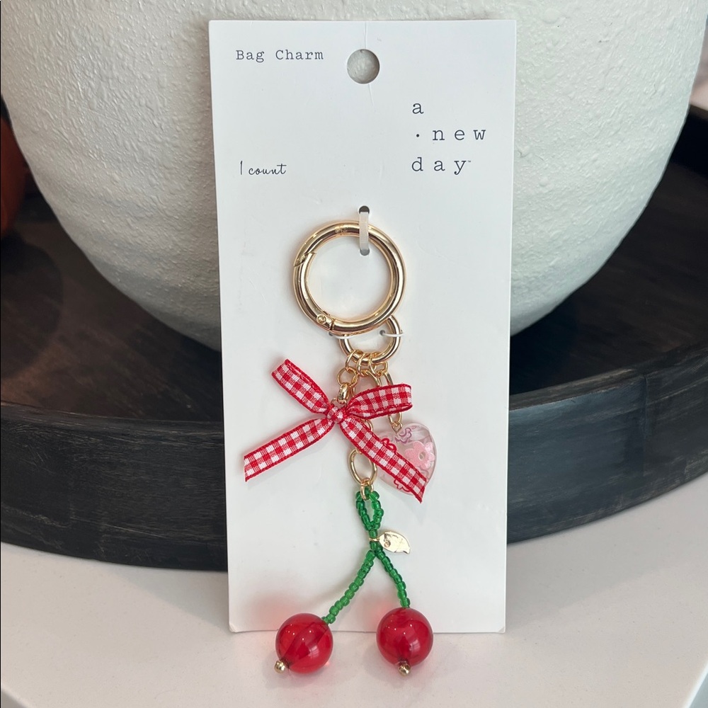 🍒🍒Cute.. Cherries BAG CHARM..